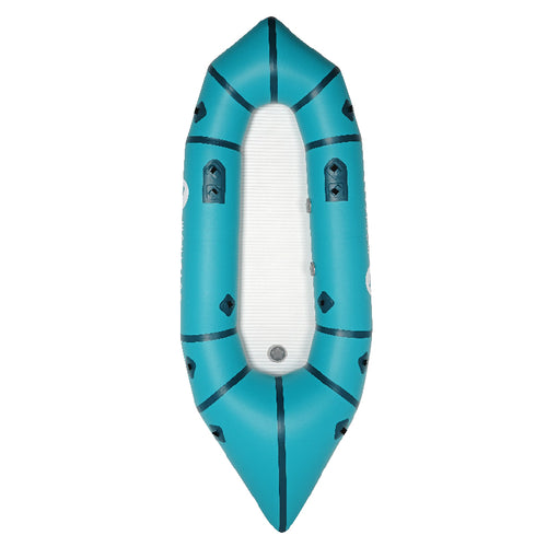 235CM PVC self bailing packraft with drop stitch floor for OEM outdoor water sports supply