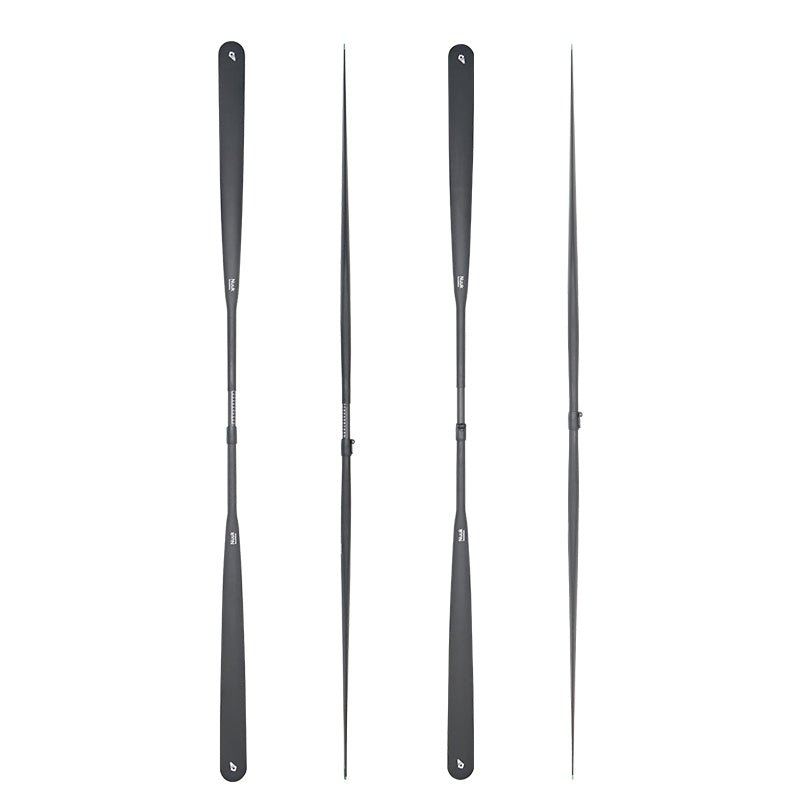 adjustable full carbon Greenland paddle with symmetrical blades