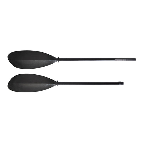 3K carbon kayak paddle with elongated blade shape