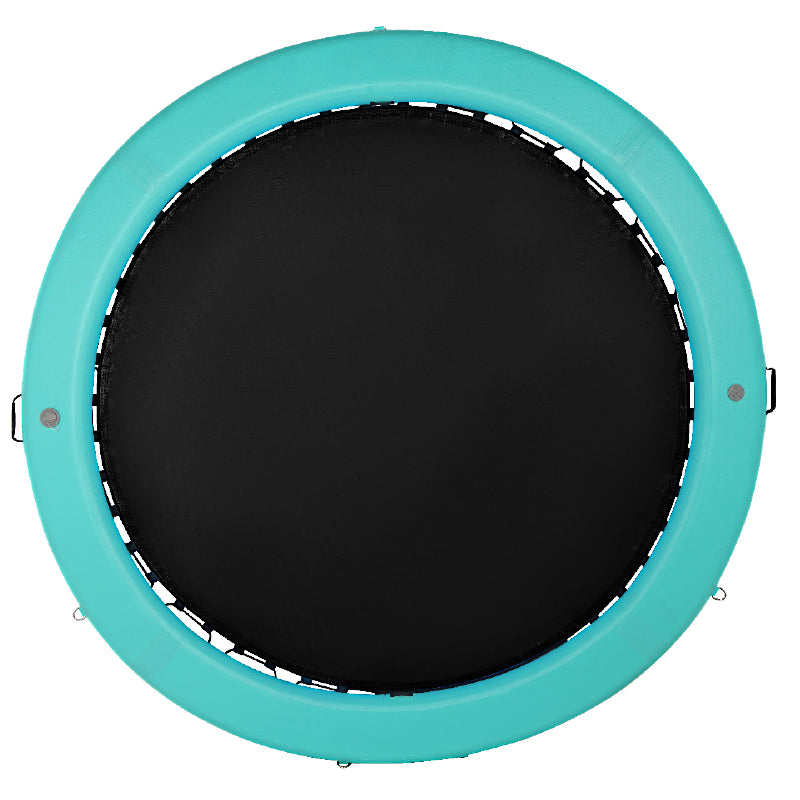 2.4m drop stitch floating ring with trampoline mesh center