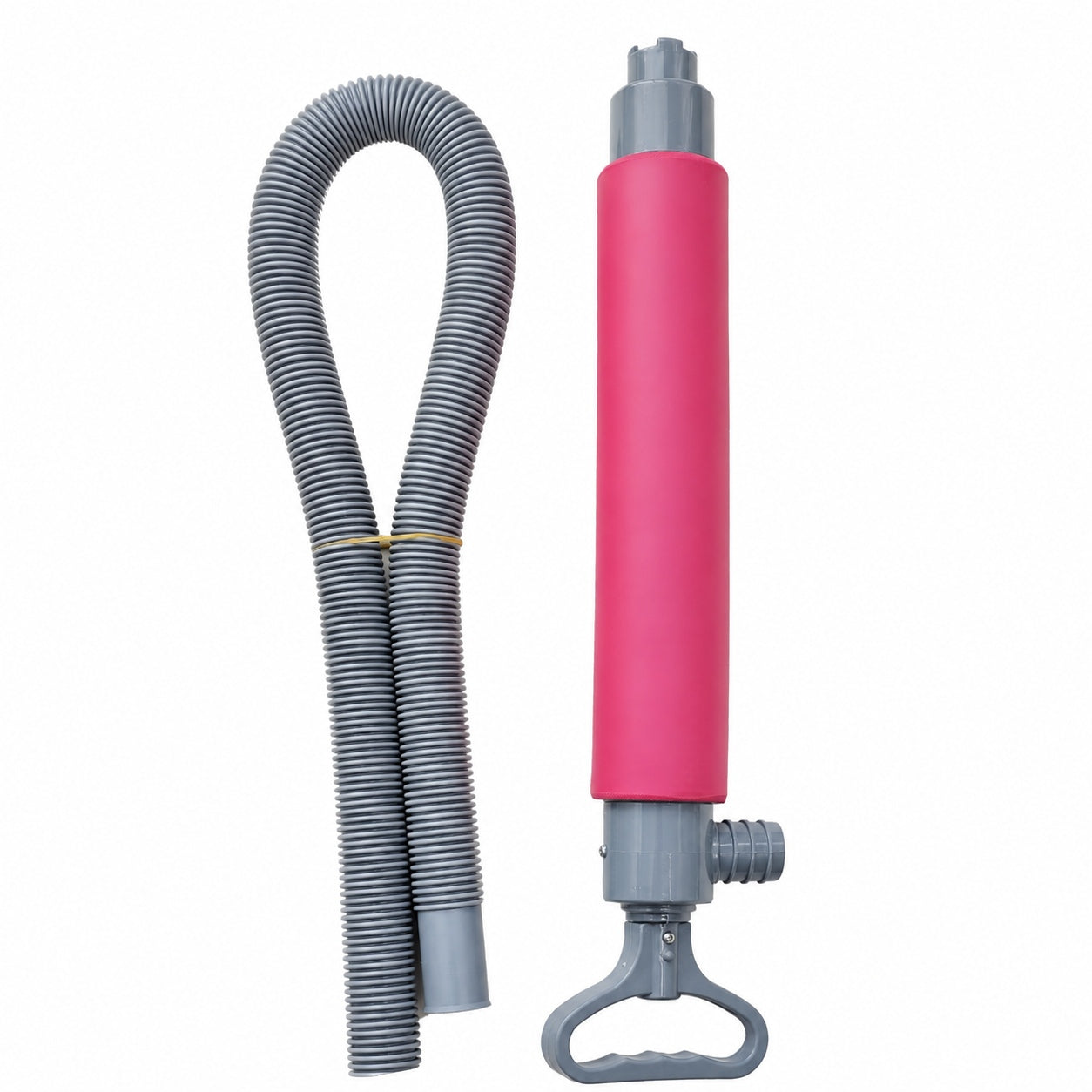 19.7 inch manual kayak bilge pump with flexible hose and foam covered pump body
