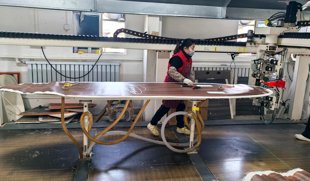 KUDOOUTDOORS factory workshop for kayak and inflatable product manufacturing