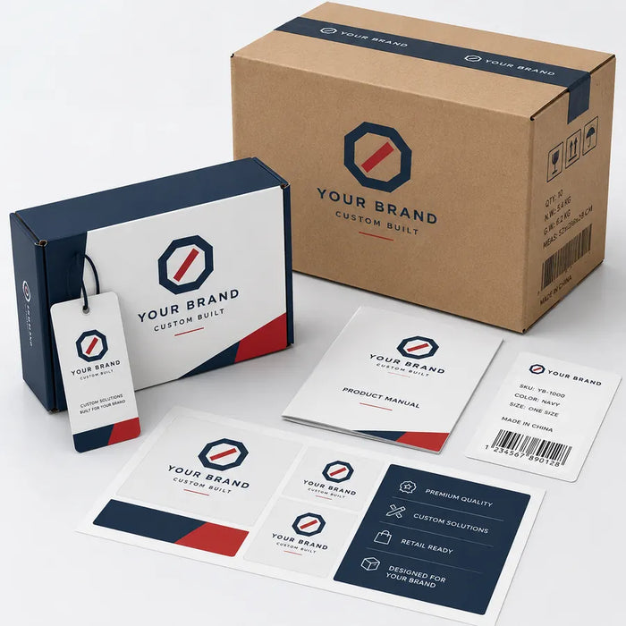 Custom packaging detail for OEM outdoor product