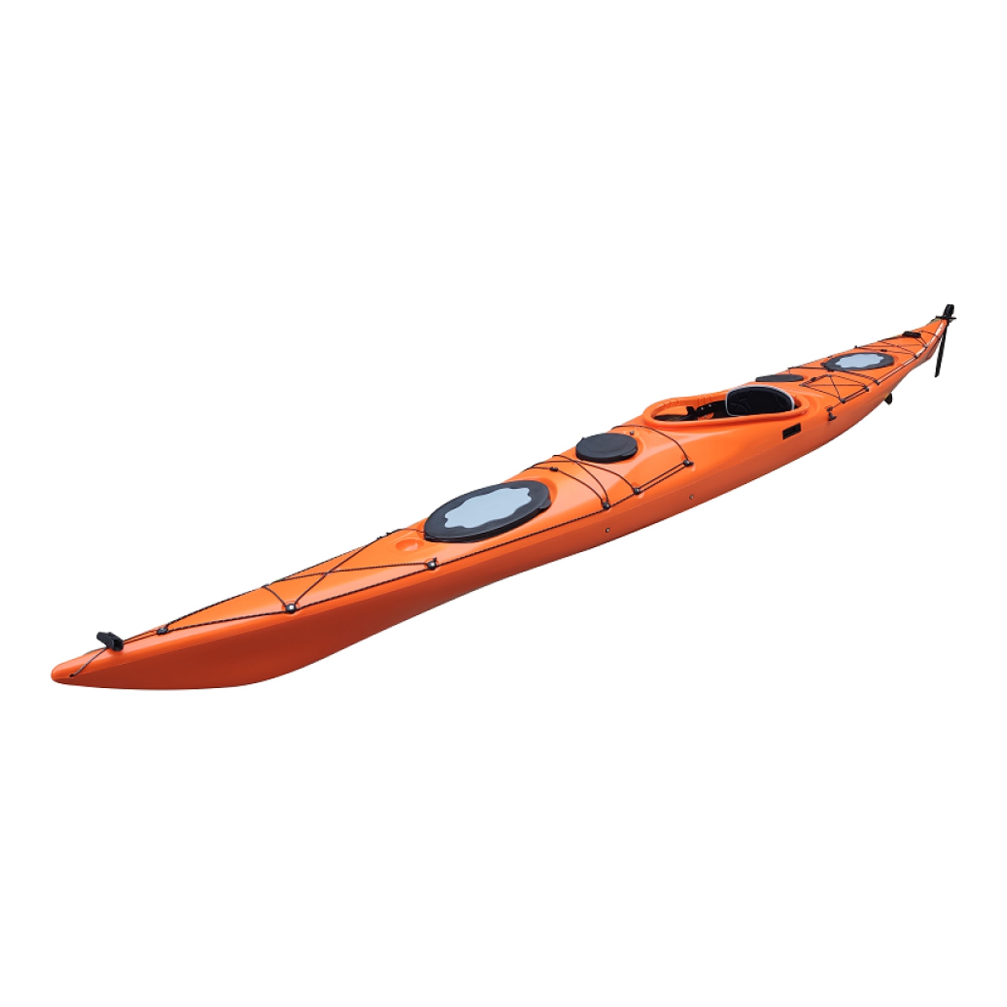 Pearl501 touring sea kayak product photo (side view) on white background