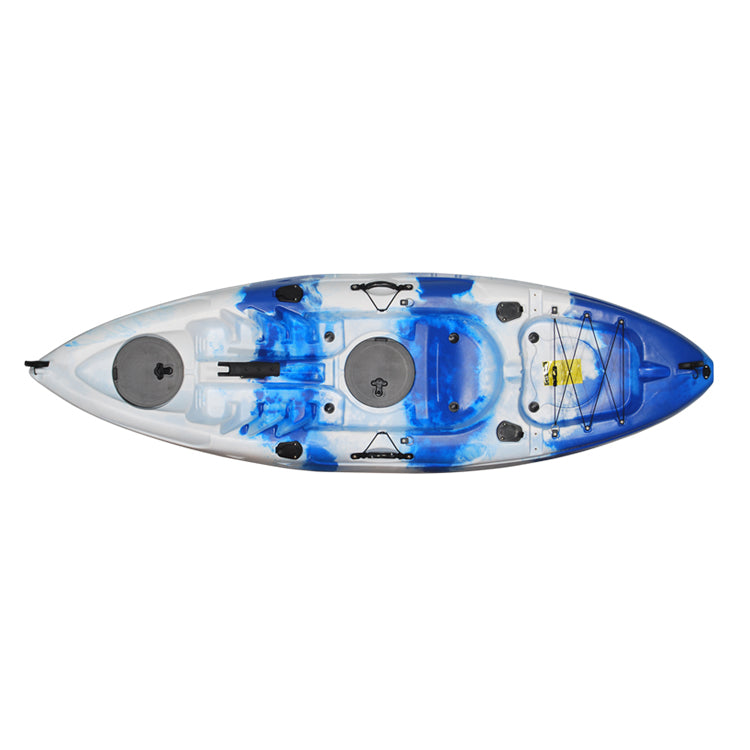Sungo 268 rotomolded sit-on-top kayak product photo with specifications 01